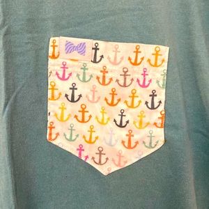 Fraternity Collection long sleeved pocket tee